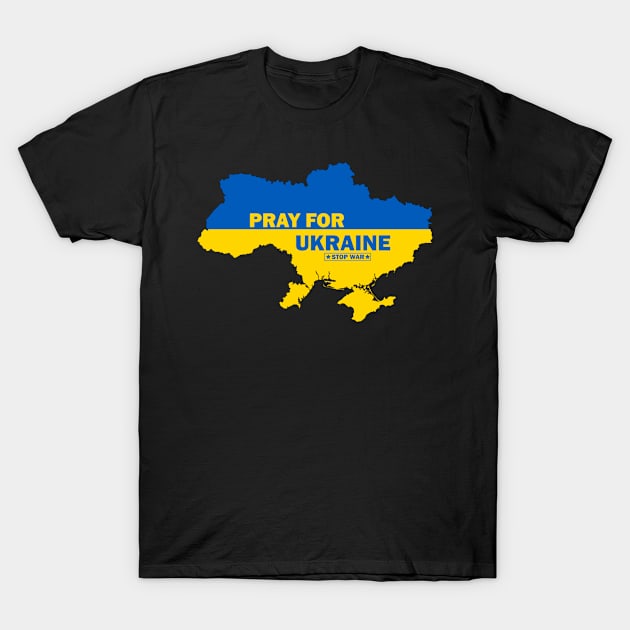 Pray For Ukraine T-Shirt by BK55